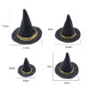 oly-cfef4f6394eb37b5bcd6866de99b7736 Wholesale Halloween decoration: 1.5-3 inch witch hat