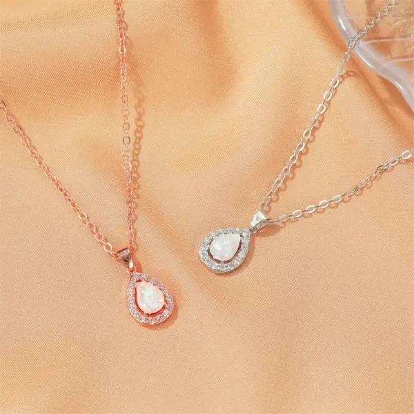 Copper Water Droplets Copper Necklaces