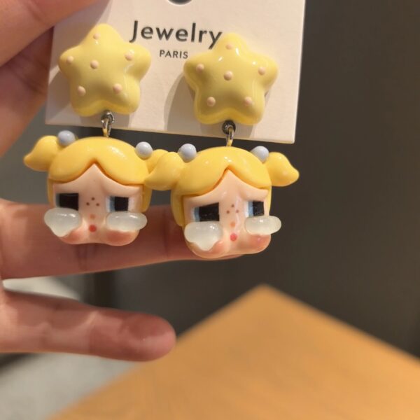Wholesale Cartoon crying baby creative funny trendy earrings