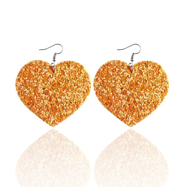 oly-d0086ef999832f7b1ecbca0e5711bc53 Wholesale Heart Valentine's Day Leather Earrings