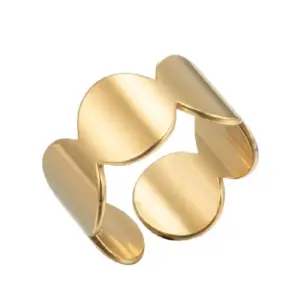 Wide round Gold / Adjustable Opening
