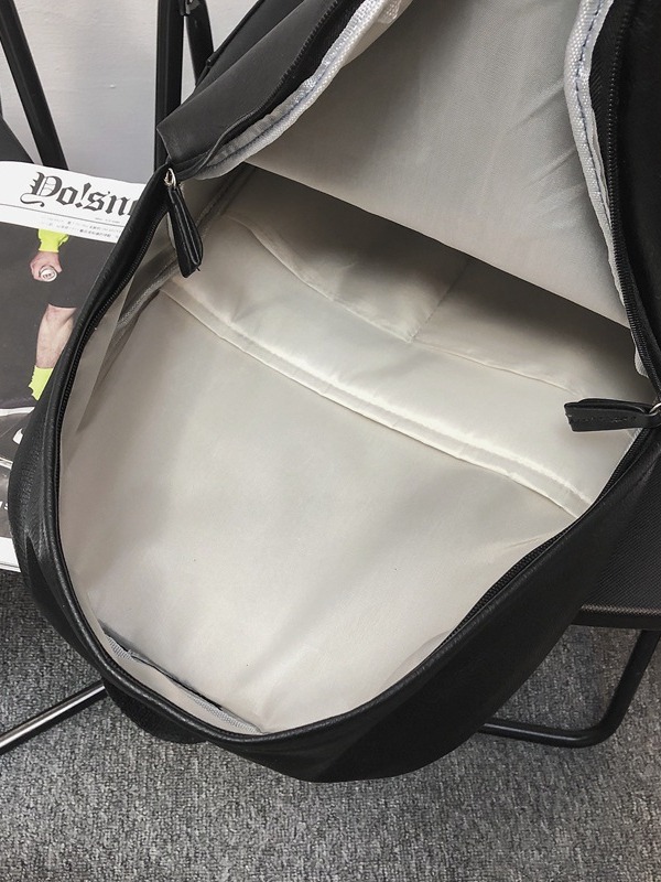 Wholesale Pu Soft Schoolbag College Student Casual Travel Backpack