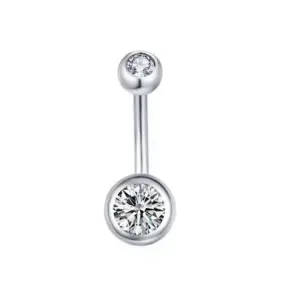1 Piece 316L Stainless Steel Belly Rings Geometric Waterproof Non Tarnish Surgical Steel Unisex