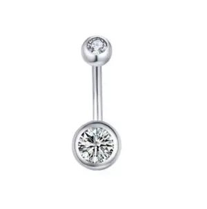 1 Piece 316L Stainless Steel Belly Rings Geometric Waterproof Non Tarnish Surgical Steel Unisex