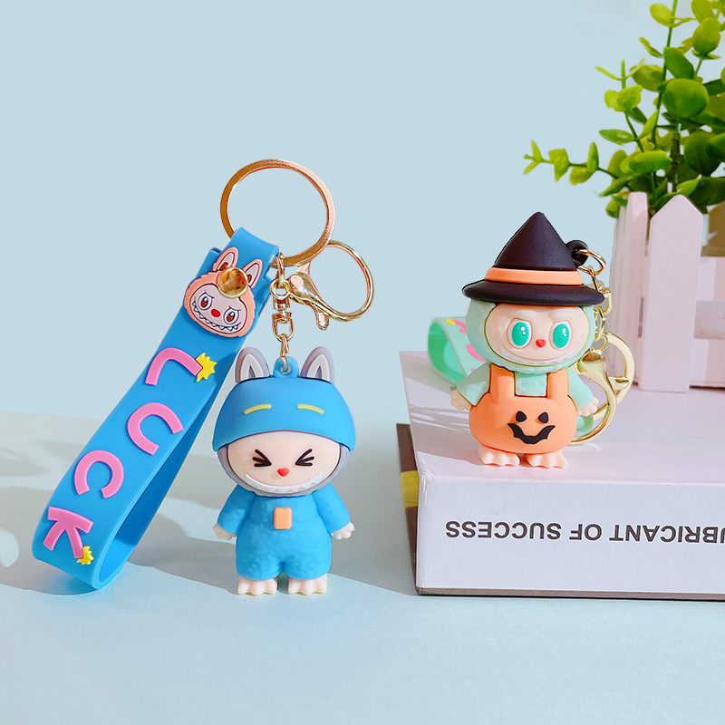 Wholesale Creative Cartoon Little Sheep Doll Keychain Cole School Bag Pendant Car Keychain Gift