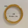 Wholesale PVD Coated Real Gold Plated 16K White Plating Solid Color 304 Stainless Steel Modern Style Waterproof Non Tarnish Bangle
