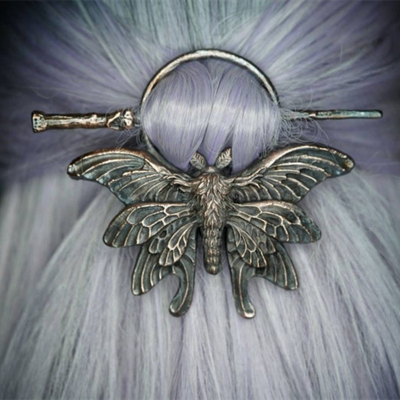 Wholesale Women's Headwear Cross-border Gothic Retro Creative Moth Insect Hairpin Nordic Style Fashion Personalized Hairpin