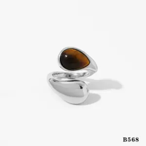 Silver Tigereye Ring B568