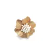 Wholesale Exaggerated Sweet Flower Alloy Inlay Pearl Women's Rings