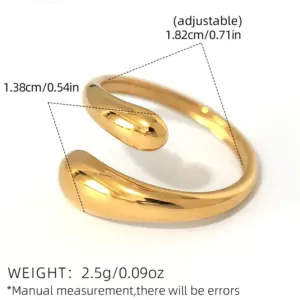 Gold / adjustable / 1 Piece Ring