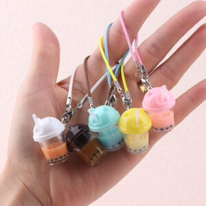 oly-d03f949918d1e6771a81780acbd1584d Wholesale Doll House Dollhouse Cat Head Pearl Milk Tea Cup Pendant Doll Doll Hanging OB11 Scene Small Accessories