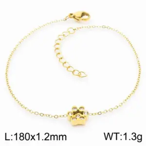 Golden Tape Diamond Bracelet Kb166628-K
