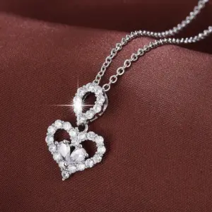 843 Steel Heart Necklace