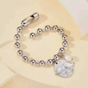 Silver / One Size / Peace dove