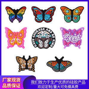 Wholesale Cartoon butterfly silicone beads