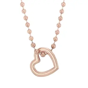 B39 Six-Claw Diamond Rose Gold Necklace
