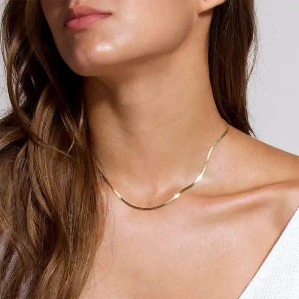 Wholesale 304 Stainless Steel Solid Color PVD Coated Real Gold Plated 18K Gold Streetwear Waterproof Non Tarnish Cuban Link Chain Curb Chain Cable Chain Figaro Chain Lobster Trigger Clasp Closure Sweater Chain Necklace