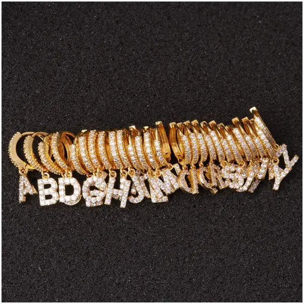 Wholesale Letter Word Copper Ethnic Style Earrings