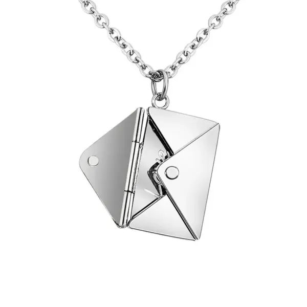 Wholesale Fashion Envelope Stainless Steel Titanium Steel Plating Pendant Necklace
