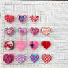 Wholesale Pink heart-shaped bead