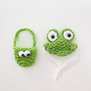 One size fits all / Big-eyed frog set hat