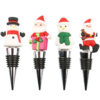 Wholesale Christmas wine stopper Santa Claus wine stopper