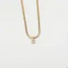 Wholesale Letter 304 Stainless Steel Copper Retro Classic Style 304 Stainless Steel Pendant Necklace
