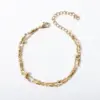 Wholesale Simple Style Cross Star Heart Shape 304 Stainless Steel Bracelets In Bulk