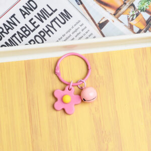 Pink Flower 3cm Circlip 14mm Bell