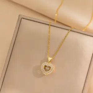 419 Gold Smart Heart Necklace