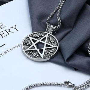 Five-pointed star ring + stainless steel 60cm