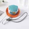 Wholesale New Candy-Colored Creative Hat Shape Fashionable Keychain Sweetheart Mini Creative Pendant Heart Shape
