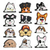 oly-d0b7f55508ebe326e0c332e0551f35e7 Wholesale Cute Cartoon Dog Decorative Soft Rubber Double-Sided Beads