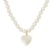 Wholesale Elegant Heart Shape Imitation Pearl Women's Necklace