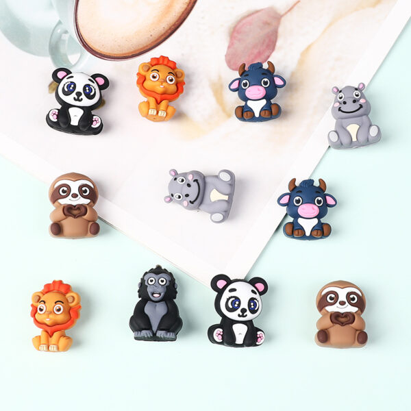 Wholesale Cute Cow and Lion Beads