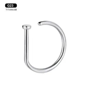 Silver / 0.8*8mm(1 Piece)