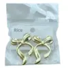 Fashionable Unique Stainless Steel Butterfly Knot Ear Cuff Women's Personality Folding Wavy Texture Earrings Luxury Style