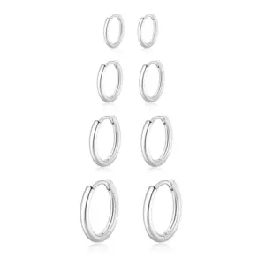 Steel Color 6/8/10/12mm 4 Pairs Set / (2.0mm Wire Diameter) 6mm 8mm 10mm 12mm 4 Pairs Set