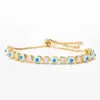 Wholesale Plated Geometric Colorful Devil's Eye Copper Fashion Enamel Copper Bracelets