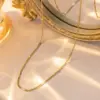 Wholesale Fashionable Titanium Steel Basic Chain Necklace Women's Simple Luxury Stainless Steel Chain Accessory Set Collection
