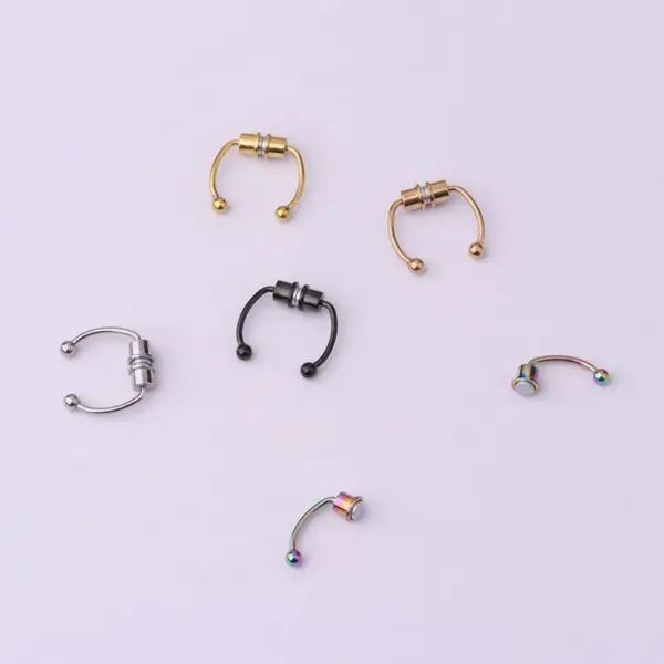 316L Stainless Steel Ear Cartilage Rings & Studs Geometric Waterproof Non Tarnish Surgical Steel Unisex