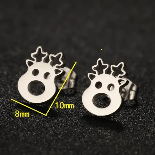 PVD Coated 18K Gold Real Gold Plated Animal 304 Stainless Steel Waterproof Non Tarnish Ear Studs