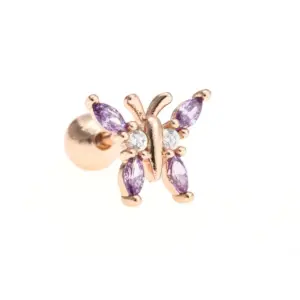 Egd0199 Large Purple / Rose Gold