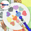 Wholesale love series student stationery ballint pen handmade beaded