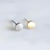 Wholesale Vacuum Plating Real Gold Plated Geometric 304 Stainless Steel Simple Style Waterproof Non Tarnish Ear Studs