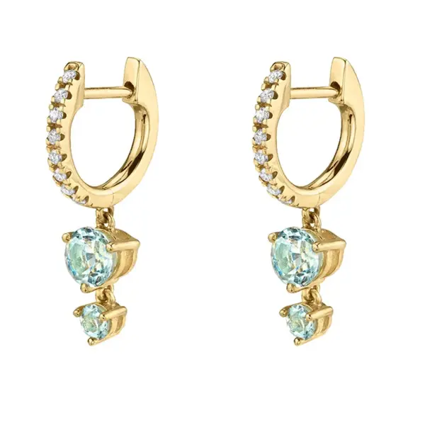 Wholesale 1 Pair Elegant Lady Heart Shape Plating Inlay Copper Zircon 18k Gold Plated Drop Earrings