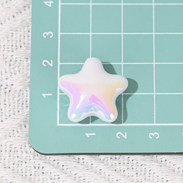 Wholesale Uv-Plated Dopamine Pentagram Shaped Beads