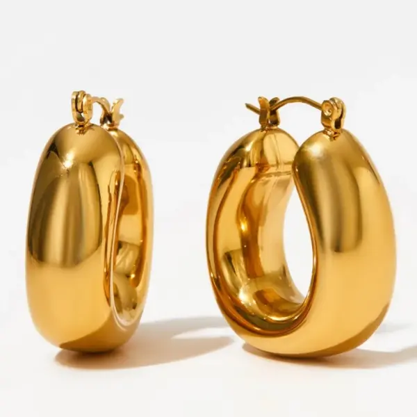 Wholesale 1 Pair IG Style Classic Style Geometric 304 Stainless Steel Earrings