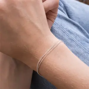 Wholesale PVD Coated 14K Gold Real Gold Plated U Shape Stainless Steel Fashion Waterproof Non Tarnish 304 Stainless Steel Bracelets