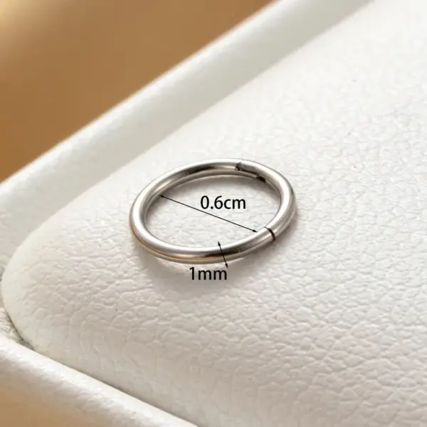 Wholesale 316 Stainless Steel Round IG Style Hoop Earrings For Women's